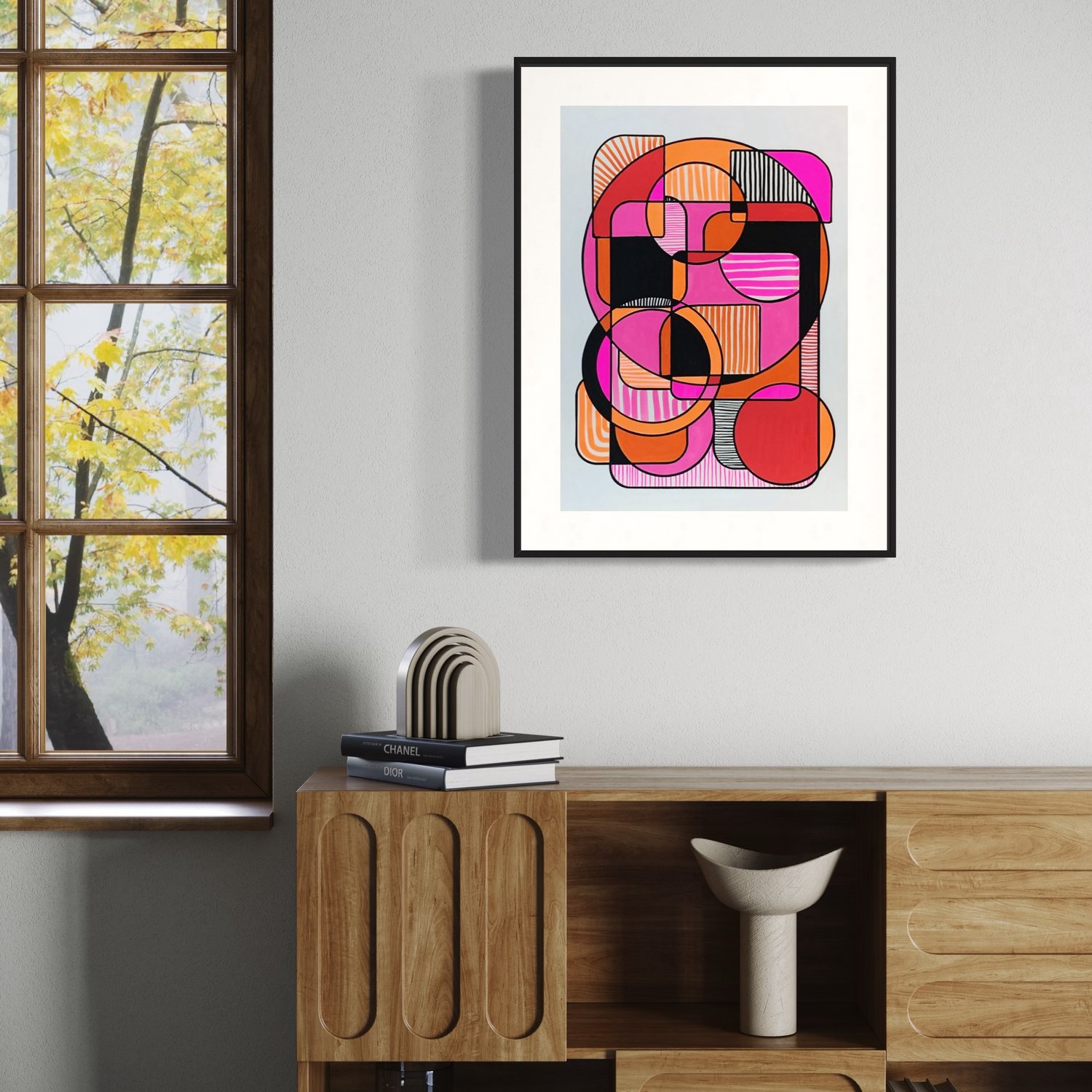 Image of 'Dusk' A3 Acrylic Painting on Cotton Paper