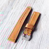 Image 4 of 40's Style Horween Derby Strap - English Tan