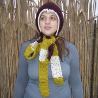 Image 3 of joan of arc bonnet scarf