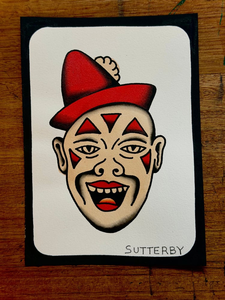 ‘FOLK’ painting #1 original A5 