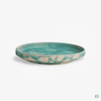 Image 2 of Katsushi Shimabukuro bowl plate coral blue No.370