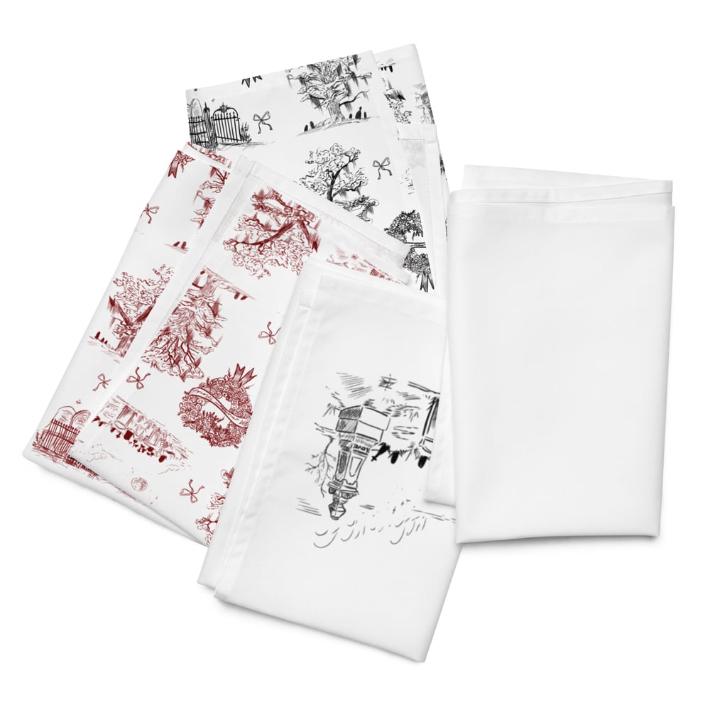 Momento Mori Toile Cloth napkin set