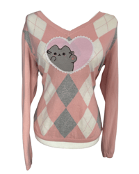 Image 1 of Pusheen argyle sweater 💕🐾 (M/L)