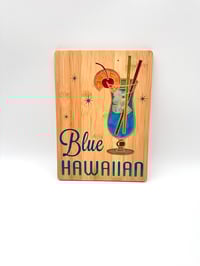Image 1 of Blue Hawaiian Cocktail Board - Bamboo Wood