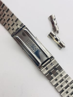 Image of STAINLESS STEEL GENTS WATCH STRAP,TUDOR,19mm,CURVE LUGS,NEW.(TU-10)