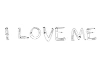 I Love Me Alphabet A4 Print