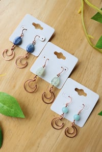 Image 1 of Copper Moon Earrings (3 pairs available)
