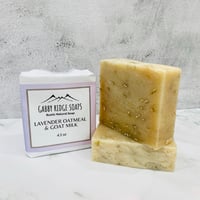 Image 1 of Lavender Oatmeal Goatmilk Soap Handcrafted Natural Rustic Soap
