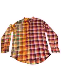 Image of Large Orange Half Reverse Flannel