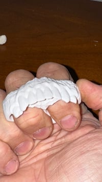 Image 4 of White Halloween Teeth Knuckle 