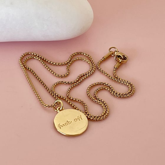 Image of Swear Necklace - gold