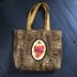 Sacred heart patch/leopard fabric shoulder bag Image 8