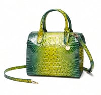 Image 3 of Green crocodile tote bag