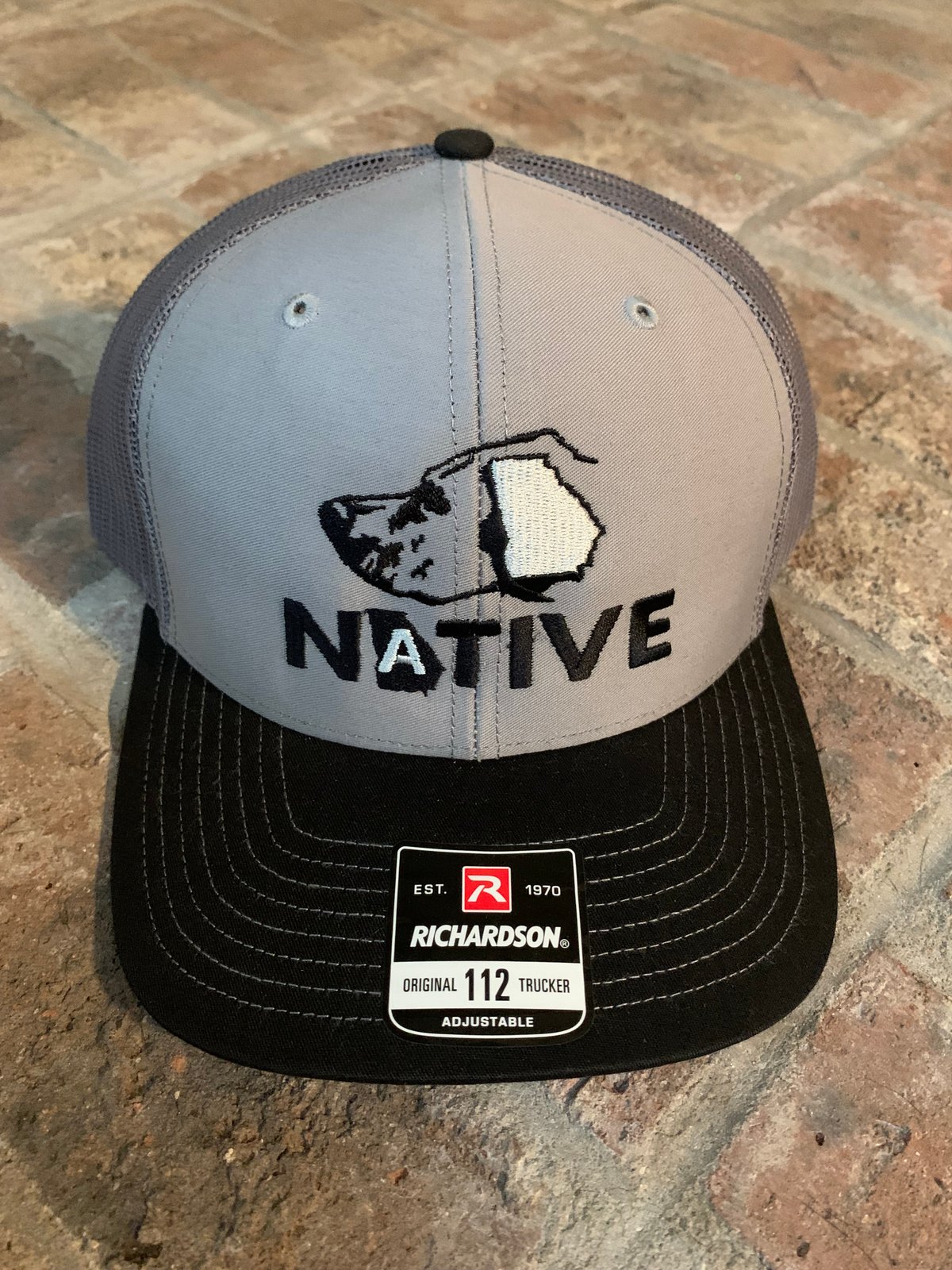 Adjustable Dog Trucker Hat in Black