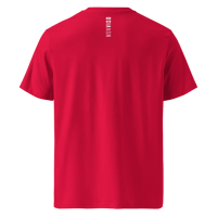 Image 2 of Monviso T-shirt in Cotone Organico Unisex rosso / bianco PULSE