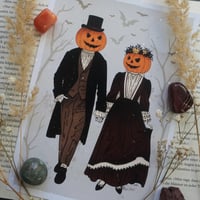 Image 1 of Pumpkin Couple Print