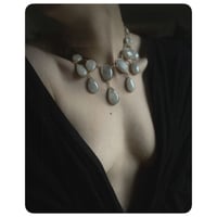 Image 1 of The Tempest Necklace - Moonstone and Solid Brass 