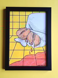 Image 1 of 'ORANGEN I' original illustration (A4, frame incl.)