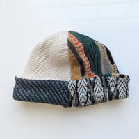 Image 1 of Upcycled Reversible Beanie Cotton Blend 37