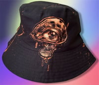 Image 1 of “MUSHROOM” BLEACH PAINTED BUCKET HAT ONE SIZE