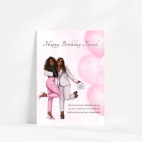 Image 1 of Happy Birthday Friend Greeting card
