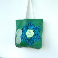 Image 4 of ‘Be Bold’  Hand Embroidered & Patchwork Tote