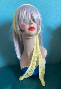 Image 3 of Soft Yellow Boho Headscarf