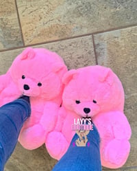 Image 2 of Teddy Bear Slippers 