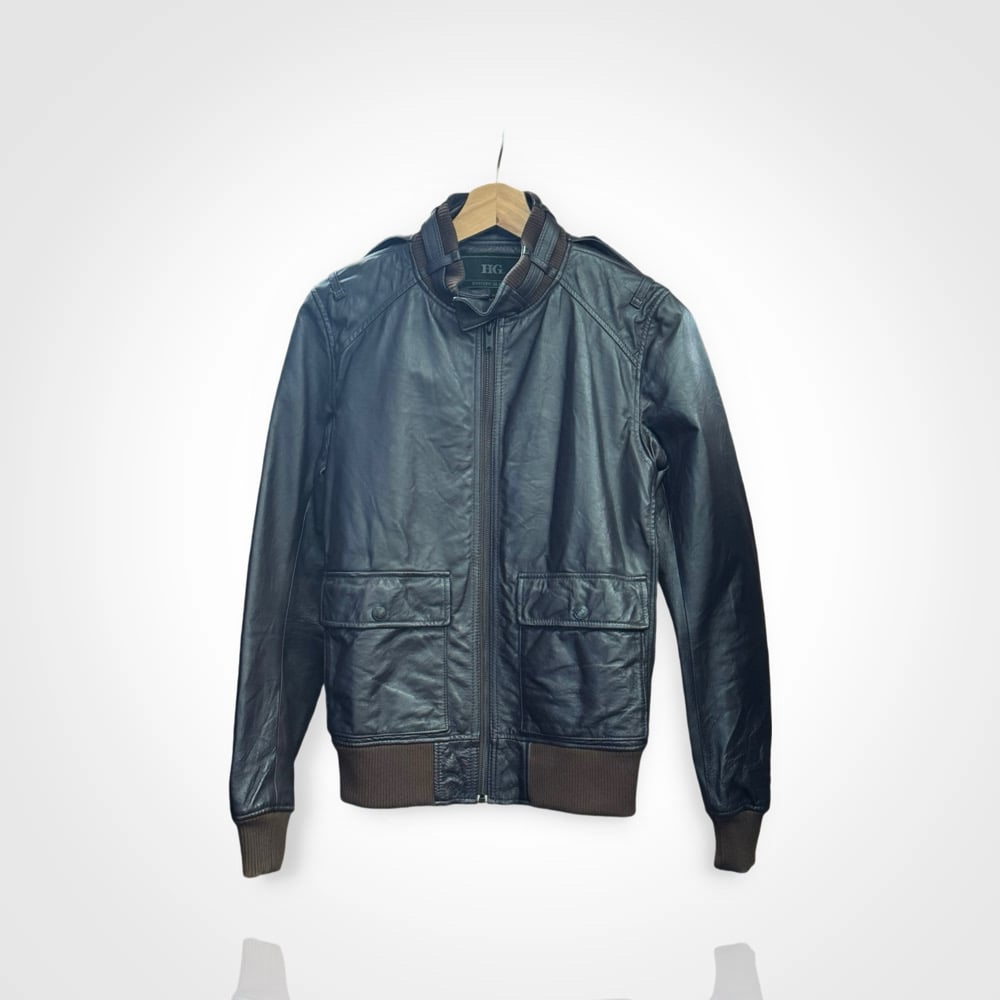 Image of Hysteric Glamour 00s Leather Pig Bomber