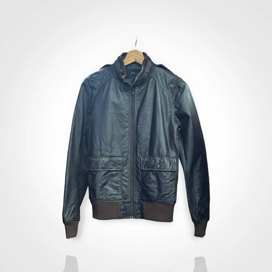 Image of Hysteric Glamour 00s Leather Pig Bomber