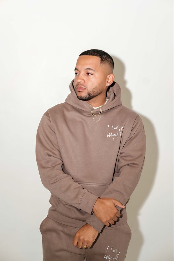 Image of Desert Taupe Heavyweight ILoveMyself Sweatsuit 