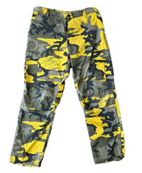 Image 1 of Signed Ring Worn Yellow Camo Pants (FREE SHIPPING)