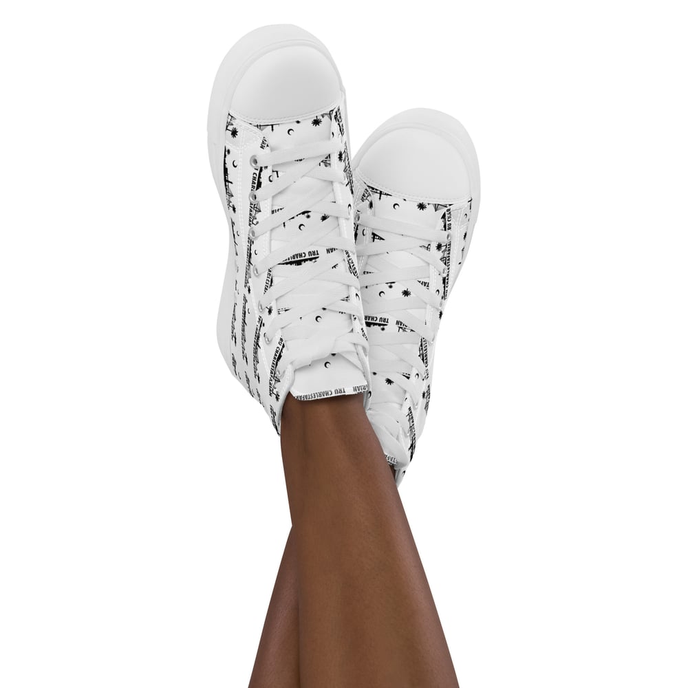 Image of Women’s high top canvas shoes