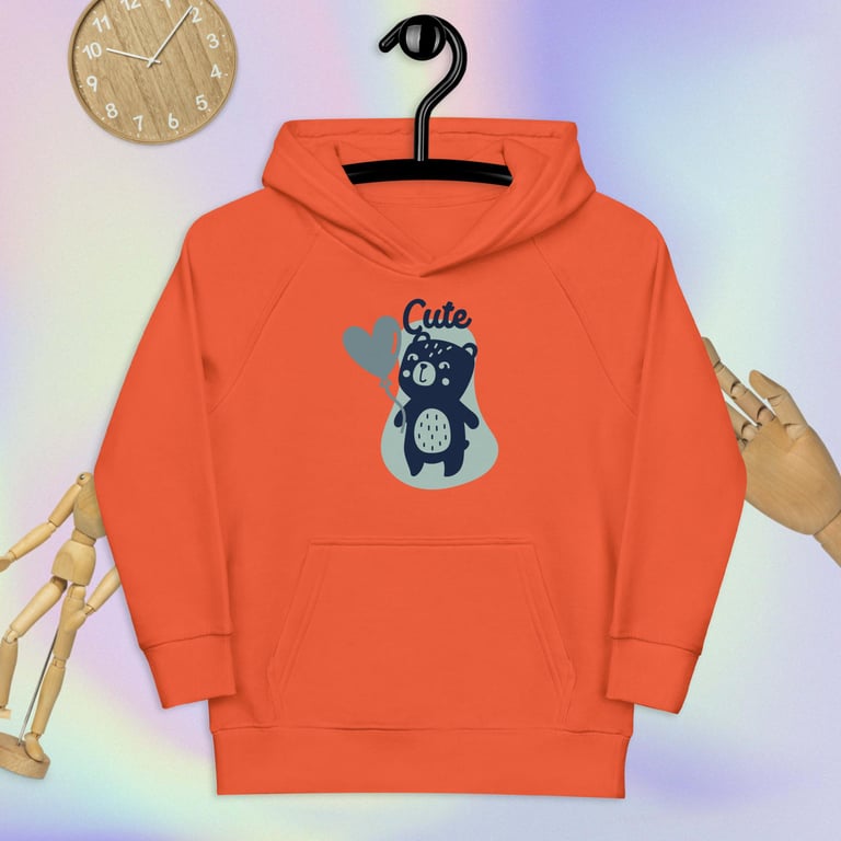 Mira Is Too Cute Kids Eco Hoodie