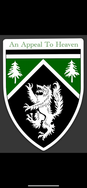Image of Die Cut Pine Tree Crest Sticker 