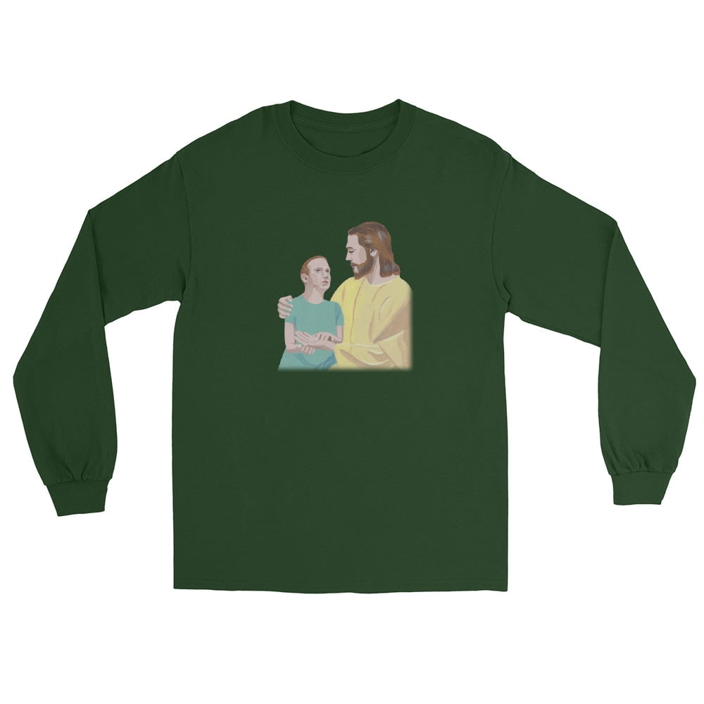 Image of MARK MEETS JESUS LONG SLEEVE SHIRT