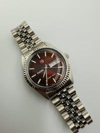 Image 4 of Rado Purple Horse Day Date Brown Dial Stainless Steel Automatic Men’s Watch