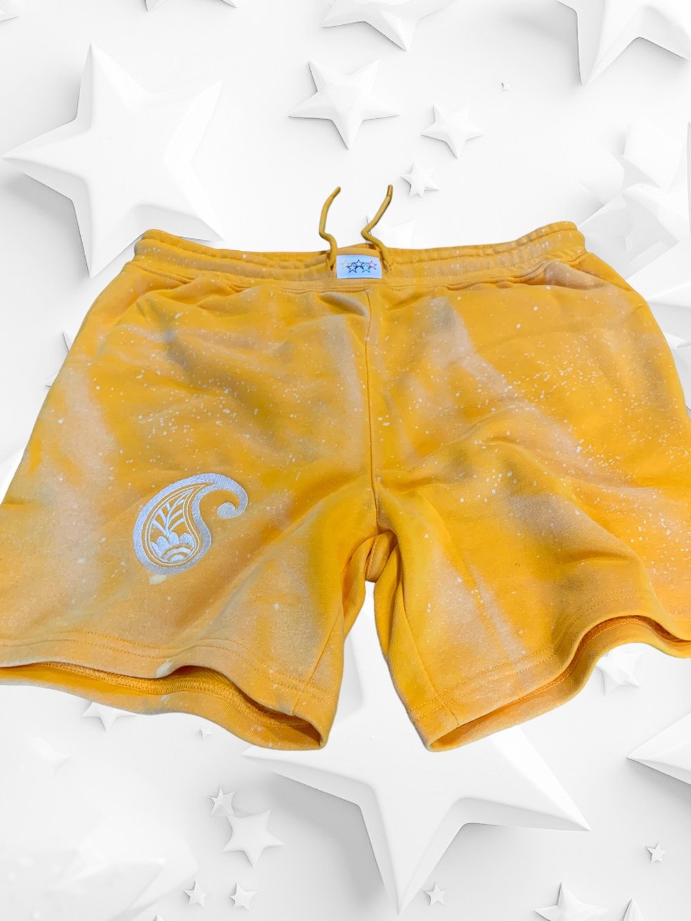 Gold Paisley Galaxy Shorts 