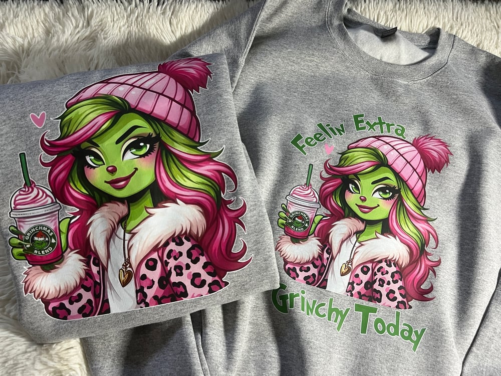 Image of Green Baddie Crewneck Sweater