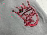 Image 6 of King Embroidered T-shirt / Custom Colors