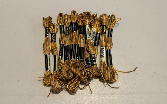 Variegated threads lot 1….