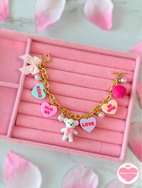 Image 2 of Gold Plated My Sweetheart Charm Bracelet 