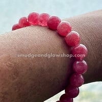Image 4 of Strawberry Quartz Bracelet 