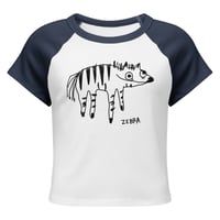 Image 16 of Women’s micro rib raglan baby zebra 