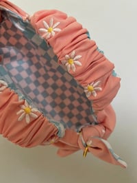 Image 4 of Embroidered Daisy Runa x Checkered Print 