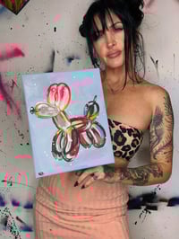 Image 4 of “PARTY TRICKS” ORIGINAL ACRYLIC PAINTING BY NIKITA ROSALIND 8”x10”