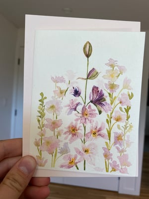 Image of Earl Gray Flowers - Greeting Card