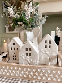 Image 2 of SALE! White Christmas Cottages ( Set or Singles )