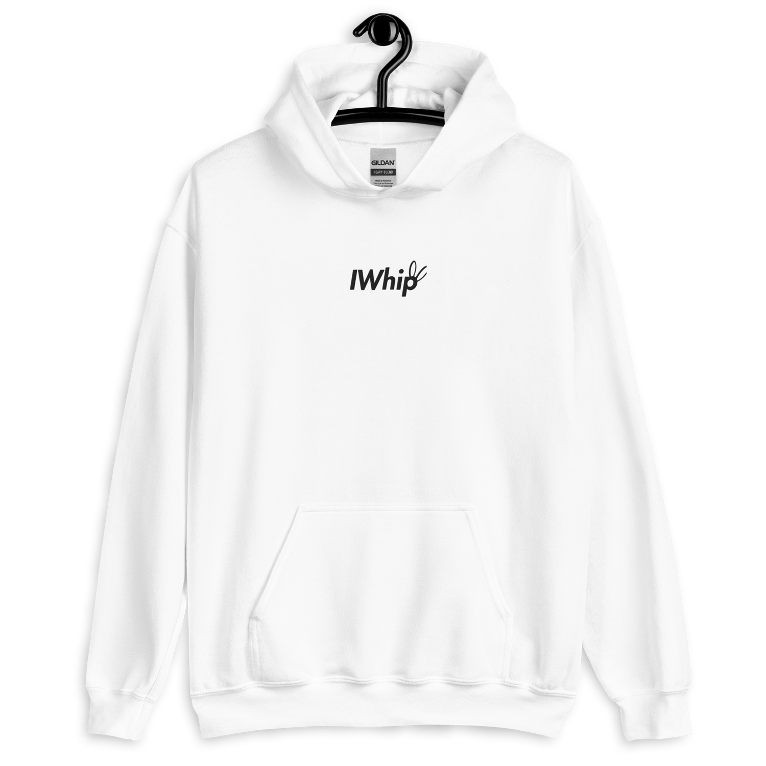 IWhip Embroidered White Hoodie