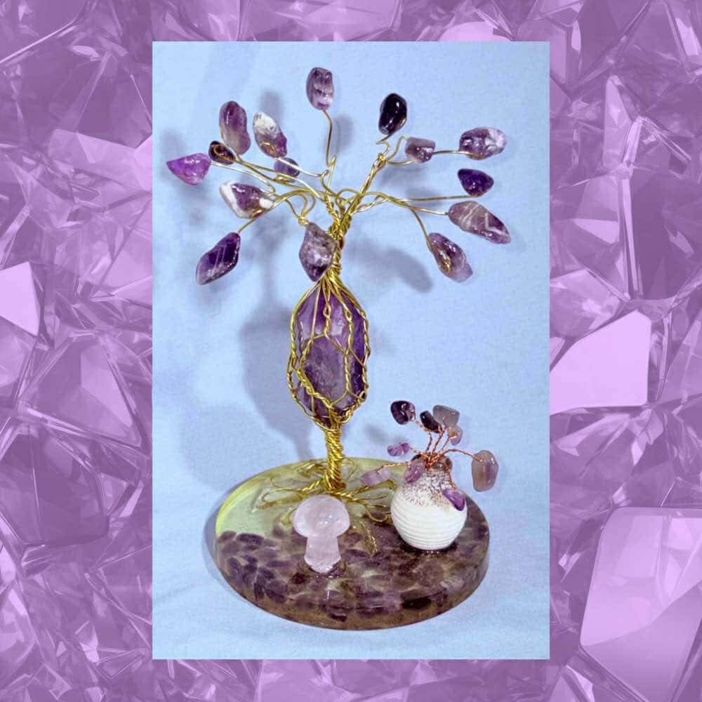 Image of Amethyst Crystal Tree Sculpture